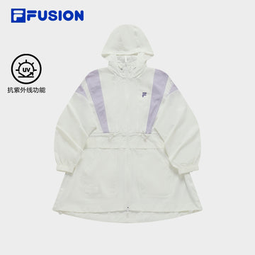 FILA FUSION BASKETBALL INLINE UNIFORM Women's Jacket with UV Protection in White (ComFi Shield)