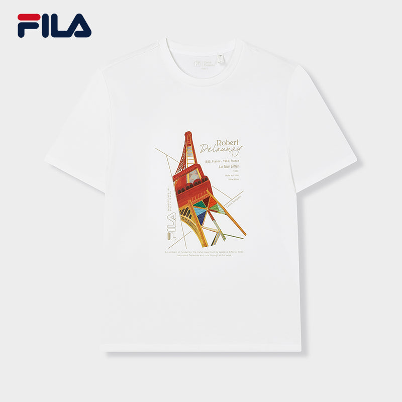 FILA CORE LIFESTYLE HERITAGE Men Short Sleeve T shirt White