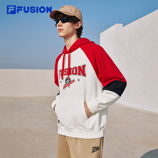FILA FUSION  INLINE CULTURE Men's Hooded Sweater in Red