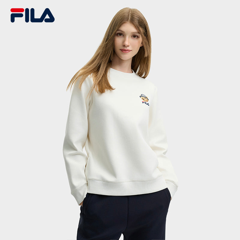 Fila sweatshirt womens white deals