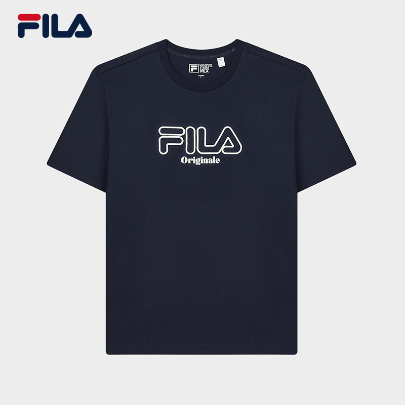 Fila shirt mens black on sale