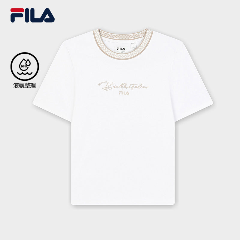 FILA CORE LIFESTYLE EMERALD LE GRAND PALAIS PARIS Women Short Sleeve T shirt White