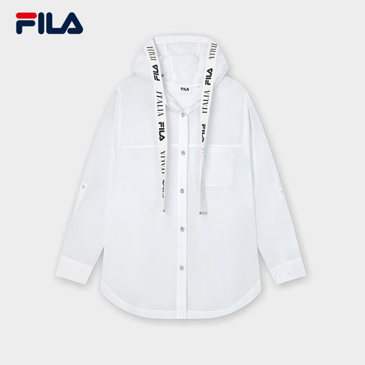 FILA CORE WHITE LINE EMERALD Women Long Sleeve Shirt in White