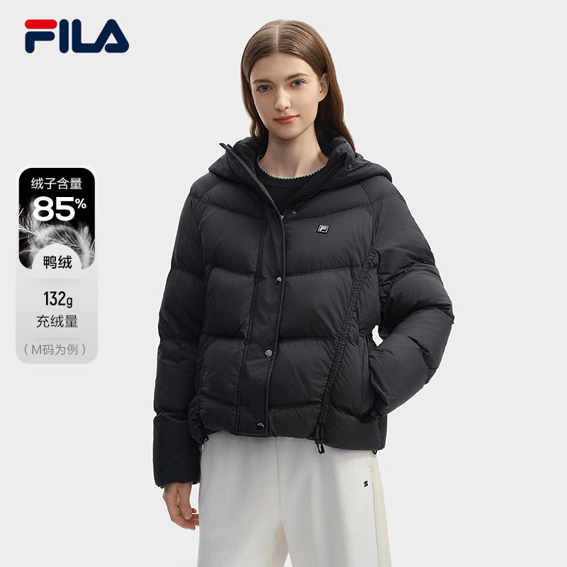 Fila black puffer jacket women's deals