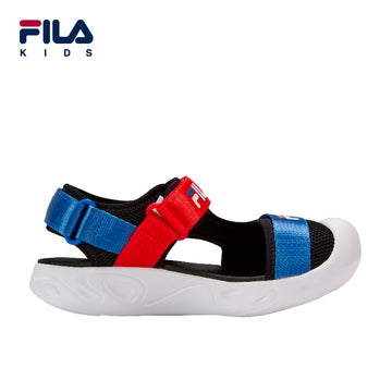 FILA KIDS Boy's HERITAGE Sandals in Black/Blue/Red