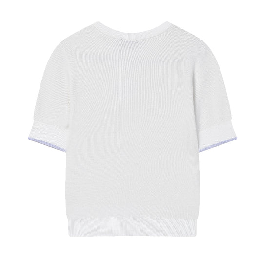 FILA CORE Women's WHITE LINE HERITAGE Knitted Sweater in White