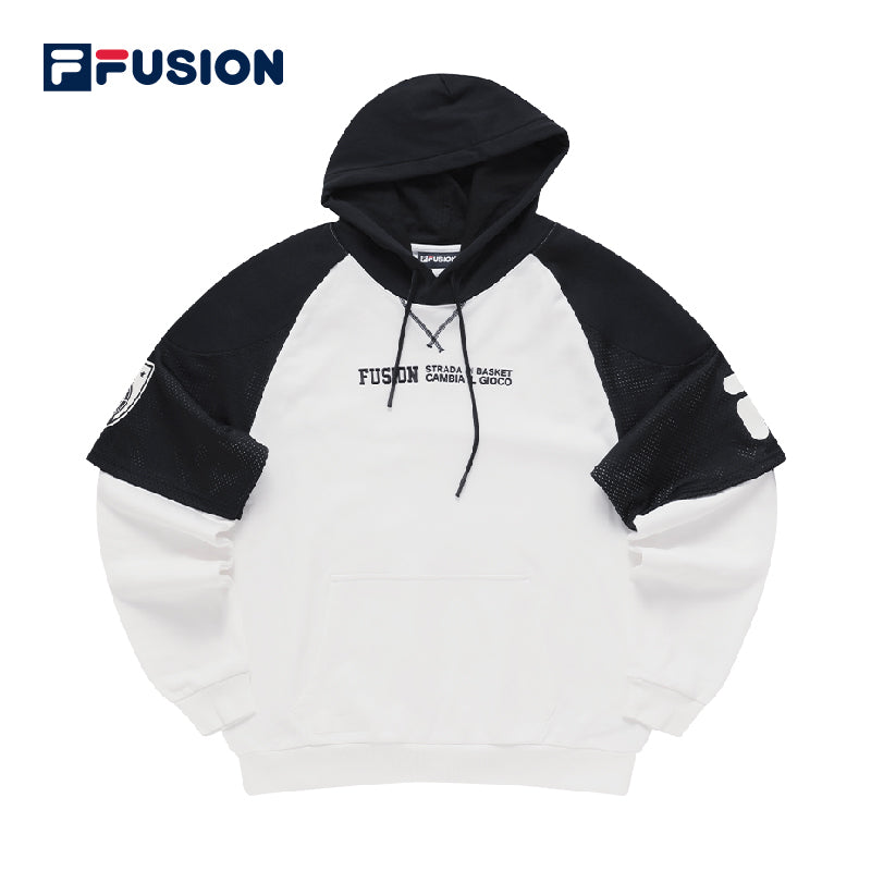 Black and white fila 2025 hoodie