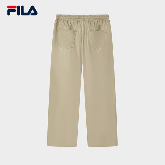 FILA CORE Women's WHITE LINE EMERALD Woven Pants in Light Khaki