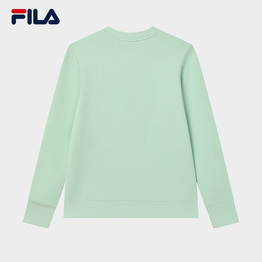 FILA CORE WHITE LINE EMERALD Women Pullover Sweater in Light Green