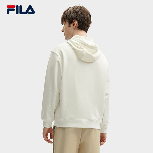 [ CNY Collection ] FILA CORE WHITE LINE ORIGINALE Men's Hooded Sweater in Red Chinese New Year