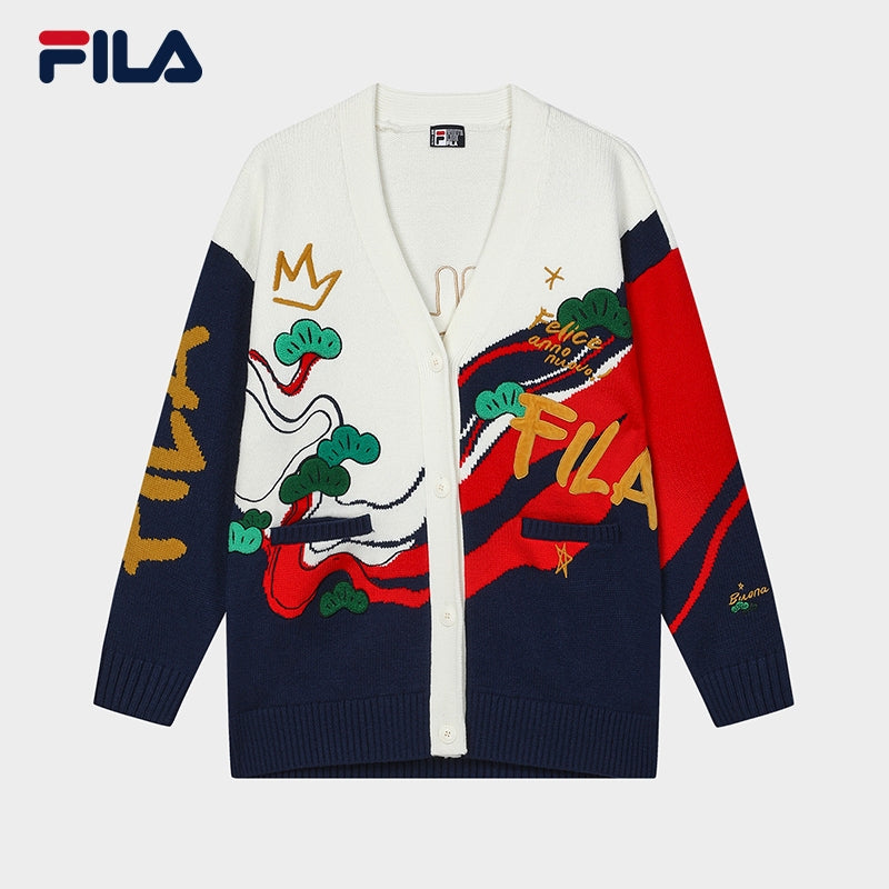 FILA CORE WHITE LINE ORIGINALE Women s Cardigan in White