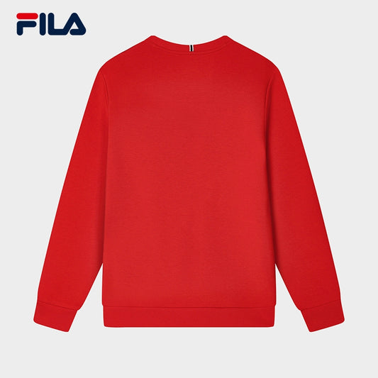 FILA CORE Men's HARMONY ON ICE CROSS OVER MODERN HERITAGE Pullover Sweater in Red