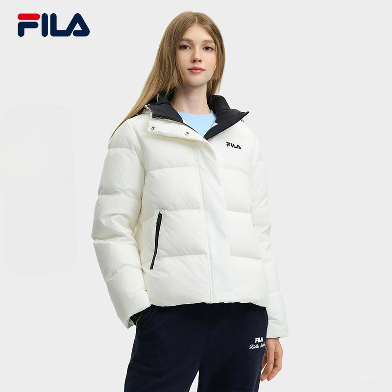 FILA CORE LIFESTYLE HERITAGE CLASSIC MONOGRAM Women Down Jacket White