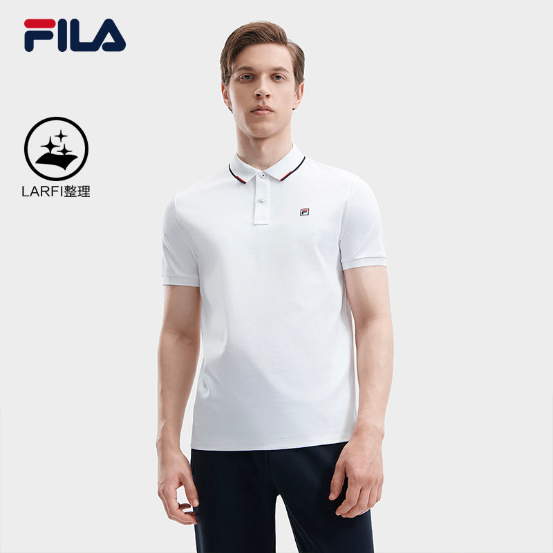 FILA CORE CROSS OVER MODERN HERITAGE Men Short Sleeve Polo in White