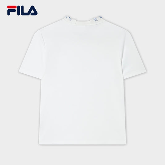 FILA CORE WHITE LINE EMERALD Women Short Sleeve T-shirt in White