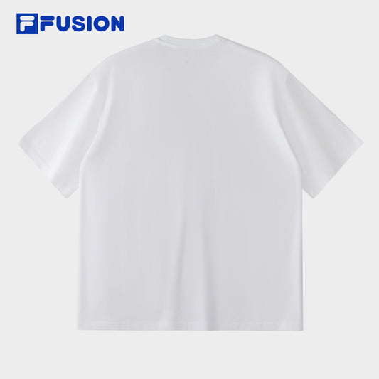 FILA FUSION INLINE URBAN TECH Men Short Sleeve T-shirt (White / Black)