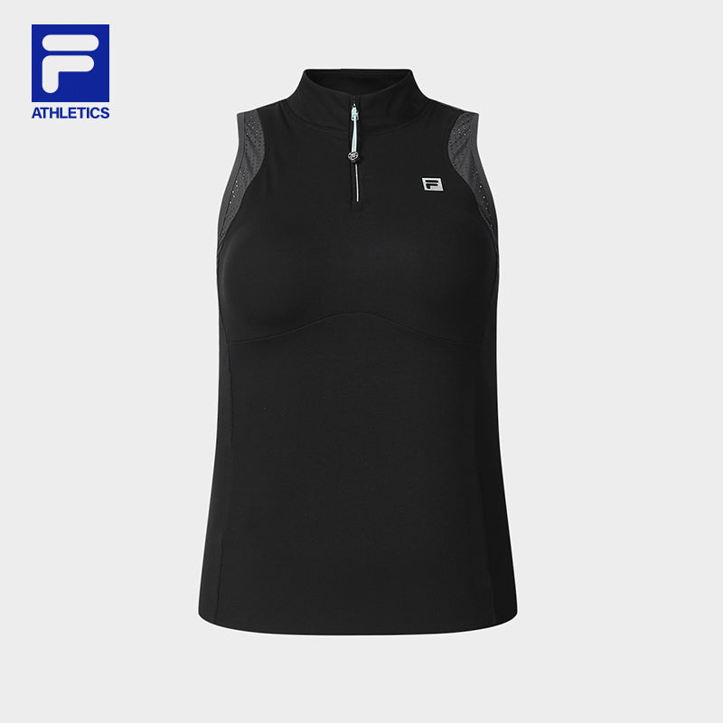 FILA CORE ATHLETICS BLACK Women Cotton Vest (Black)