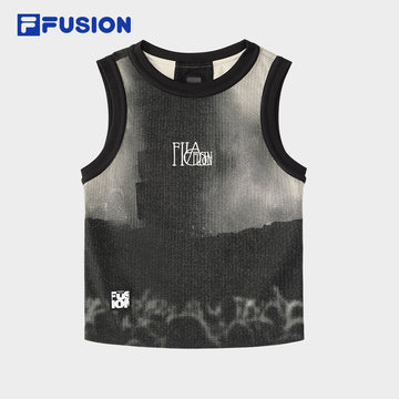 FILA FUSION INLINE WORKWEAR 1 Women Cotton Vest (Black)