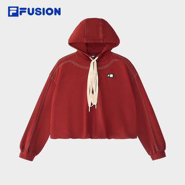 FILA FUSION CROSS OVER FILA X DOE LAND AHOY Women Hoodie (Red/ Yellow)