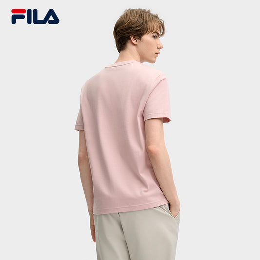 FILA CORE LIFESTYLE MILANO STROLLING MILAN Men Short Sleeves T-Shirt (Black / Light Khaki / Pink)