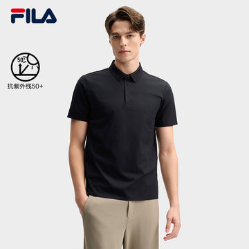 FILA CORE LIFESTYLE BLUE ART BRERA Men Polo T-shirt (Black)