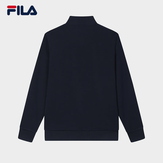 FILA CORE LIFESTYLE MODERN HERITAGE THE LOUVRE PALACE Men Knit Jacket (Navy)