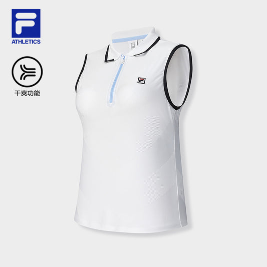 FILA CORE ATHLETICS TENNIS1 ART IN SPORTS Women Cotton Vest (White)