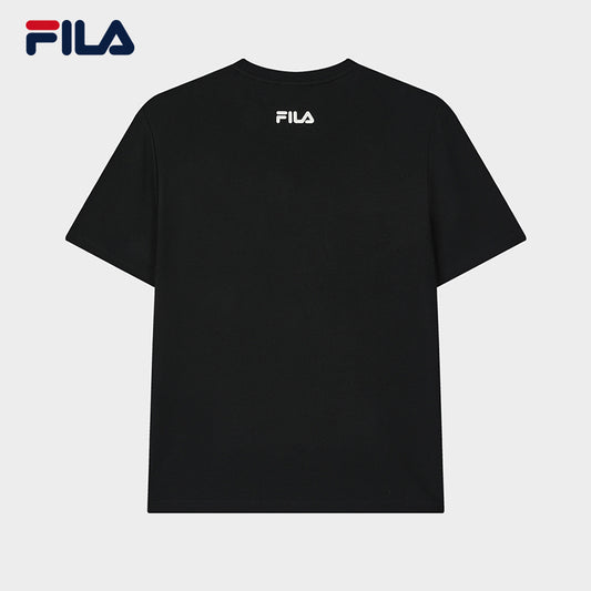 FILA CORE WHITE LINE Men Short Sleeve T-shirt (Black/White)