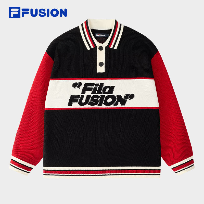 FILA FUSION INLINE CULTURE CNY COLLECTION Unisex Knit Sweater (Black)