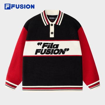 FILA FUSION INLINE CULTURE CNY COLLECTION Unisex Knit Sweater (Black)