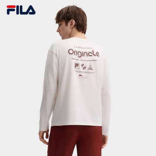 FILA CORE LIFESTYLE ORIGINALE FÊTE DE LA MUSIQUE Men Long Sleeve Tee (Ash)