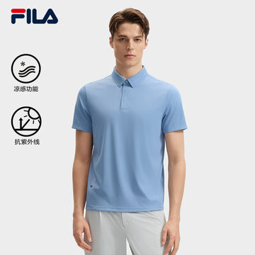 FILA CORE LIFESTYLE BLUE2 LE GRAND PALAIS Men Short Sleeve Polo (Black / Blue / White)