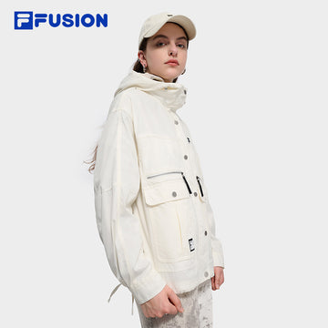 FILA FUSION INLINE FUSION X - WORKWEAR DANCE CITY GROOVE Women Woven Jacket (White)