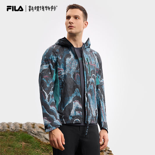 FILA CORE ATHLETICS EXPLORE X DUNHUANG MUSEUM Men Woven Jacket (Full Print)