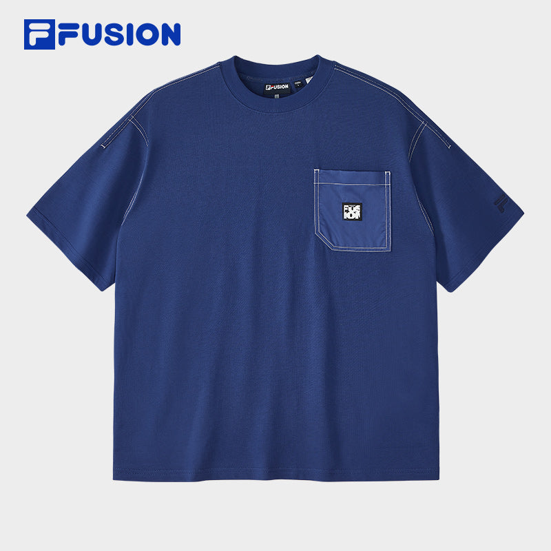 FILA FUSION INLINE WORKWEAR 1 Men Short Sleeve T-shirt (Blue / Beige)