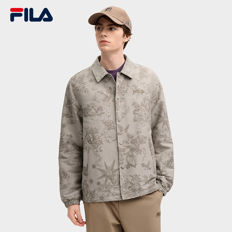FILA CORE LIFESTYLE HERITAGE LUCKY TAROT Men Woven Jacket (Full Print)