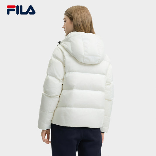 FILA CORE LIFESTYLE HERITAGE CLASSIC MONOGRAM Women Down Jacket (White)