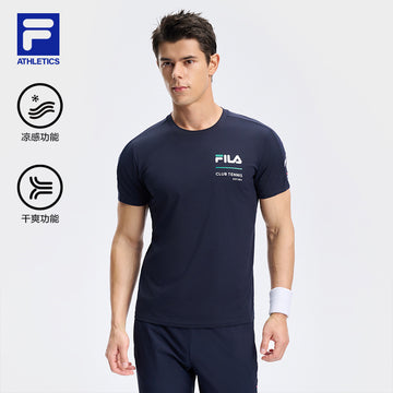 FILA CORE ATHLETICS TENNIS1 ART IN SPORTS Men Short Sleeve T-shirt (Navy)