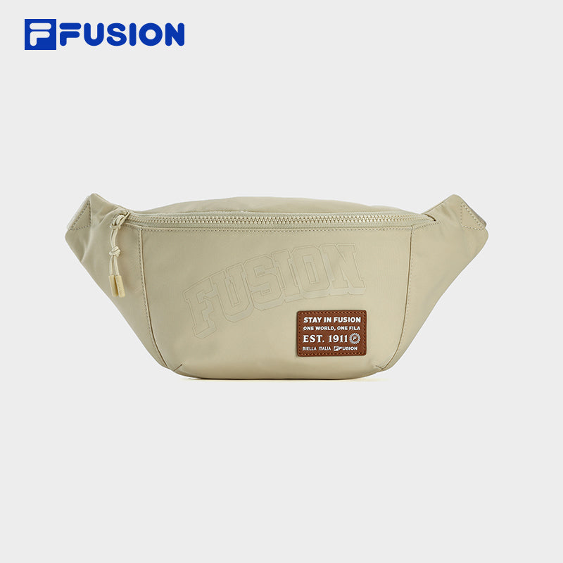 FILA FUSION INLINE FUSION CLASSICS Unisex Waist Bag (Light Khaki / Black)