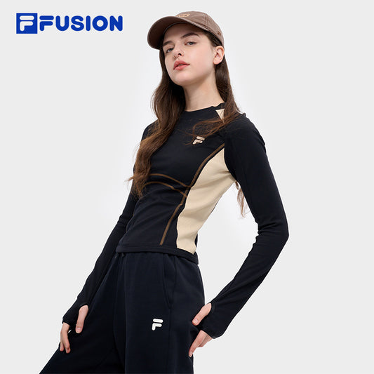 FILA FUSION INLINE URBAN TECH FUTURE TECH STREET Women Long Sleeve Top (Black)