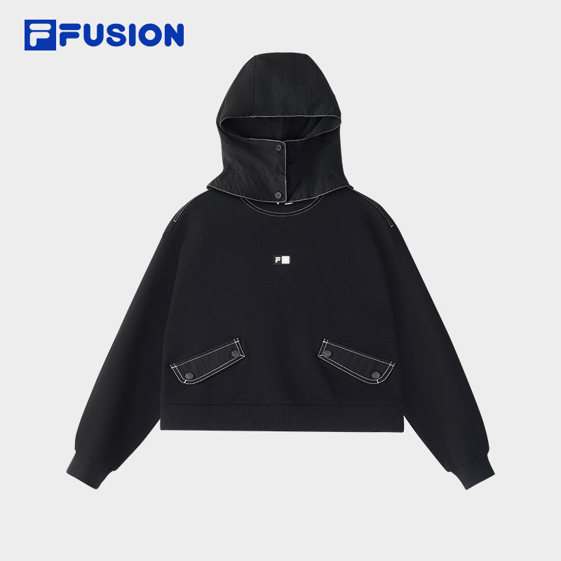 FILA FUSION CROSS OVER FILA X DOE LAND AHOY Women Hoodie (Black)