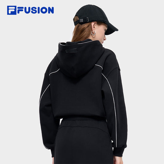 FILA FUSION INLINE FUSION LIFE X FUSIONEER FIELD OF CLASSIC Women Hoodie (Black / Grey)