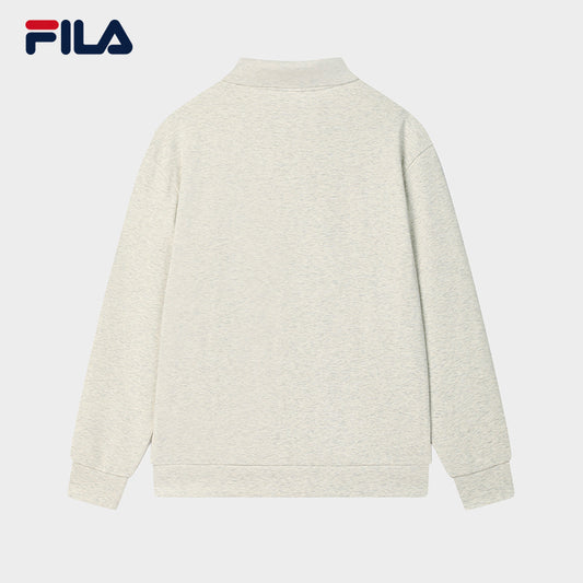 FILA CORE LIFESTYLE MILANO MILANESE SUNSET Men Long Sleeve Polo (Light Khaki)