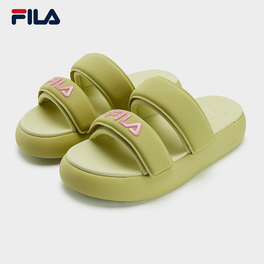FILA CORE DONUT FASHION MODERNO Women's Slippers (Multi-Colors Available: White/Cream-White/Green)