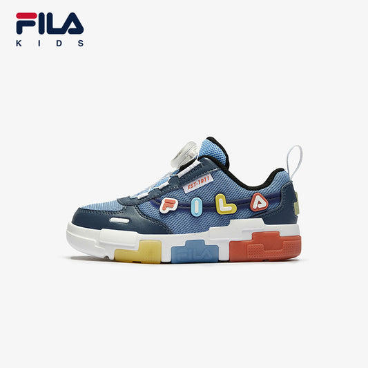 FILA KIDS PIXELS Boy's Light-up Shoes in Black / Blue