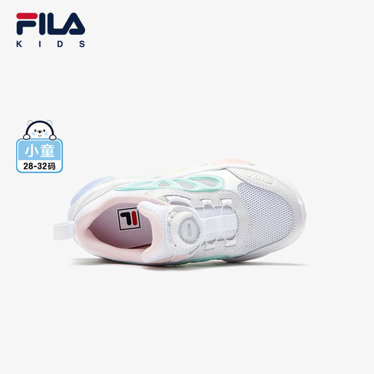 FILA KIDS FERRIS WHEEL HERITAGE Girls Light-up Sneakers (Pink/Blue)