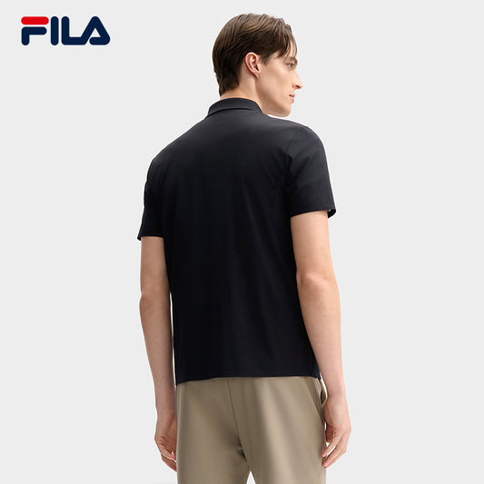 FILA CORE LIFESTYLE BLUE ART BRERA Men Polo T-shirt (Black)