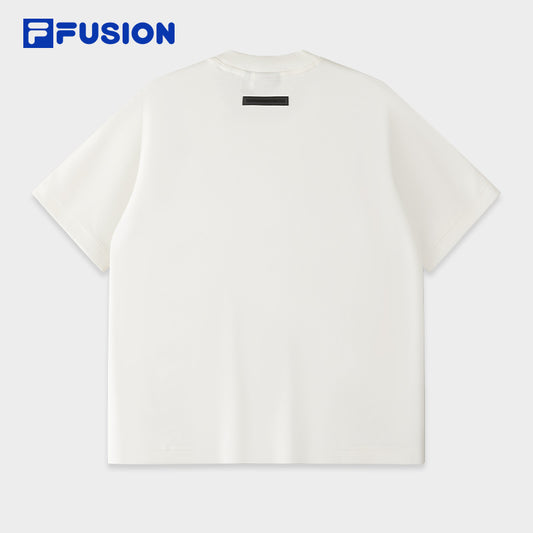 FILA FUSION INLINE FUSION LIFE FUSIONEER IVORY OASIS Men Short Sleeves T-Shirt (Black / White)