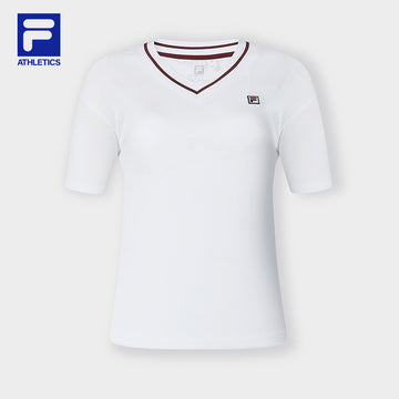 FILA CORE SPORTS ATHLETICS TENNIS Women Short Sleeve T-shirt in White