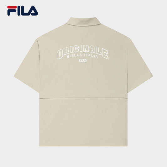 FILA CORE WHITE LINE Men's Short Sleeve T-shirt (Gardenia - Beige)